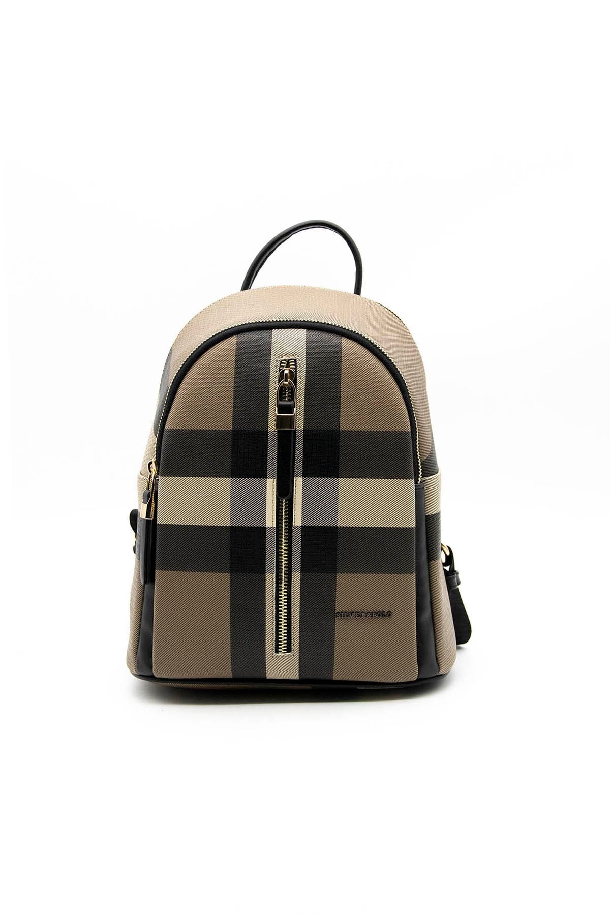 Silver & Polo Kahve - Siyah SP901 Kadın Sırt Çantası