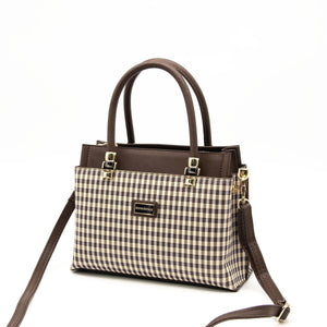 Silver & Polo Kahve Sarı - Kahve SP826 Kadın El Çantası