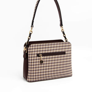 Silver & Polo Kahve Sarı - Kahve SP937 Kadın Omuz Çantası