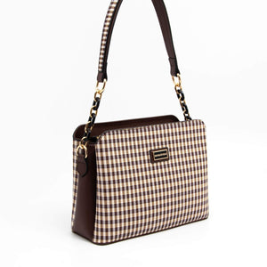 Silver & Polo Kahve Sarı - Kahve SP937 Kadın Omuz Çantası