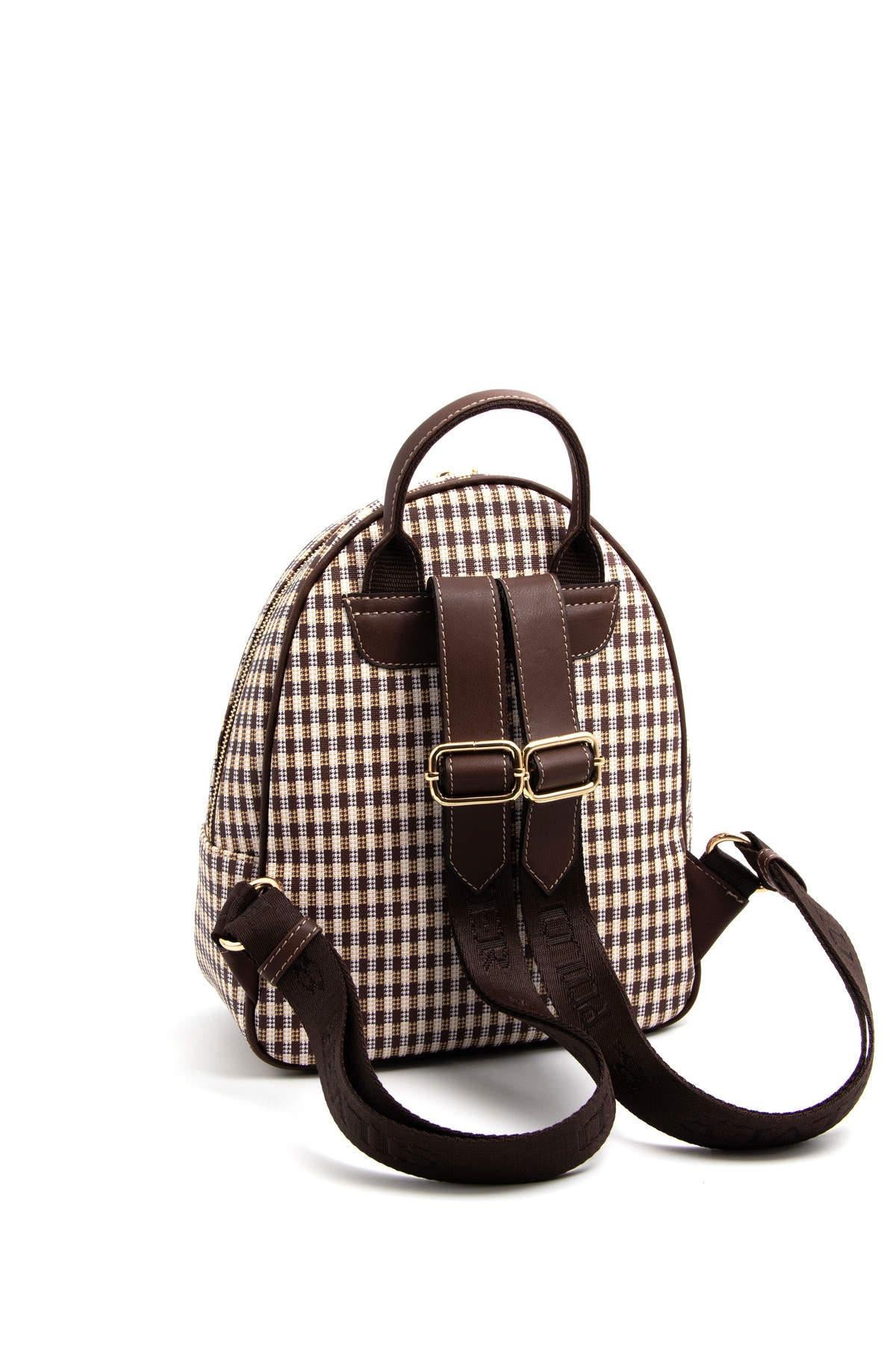 Silver & Polo Kahve Sarı - Kahve SP945 Kadın Sırt Çantası