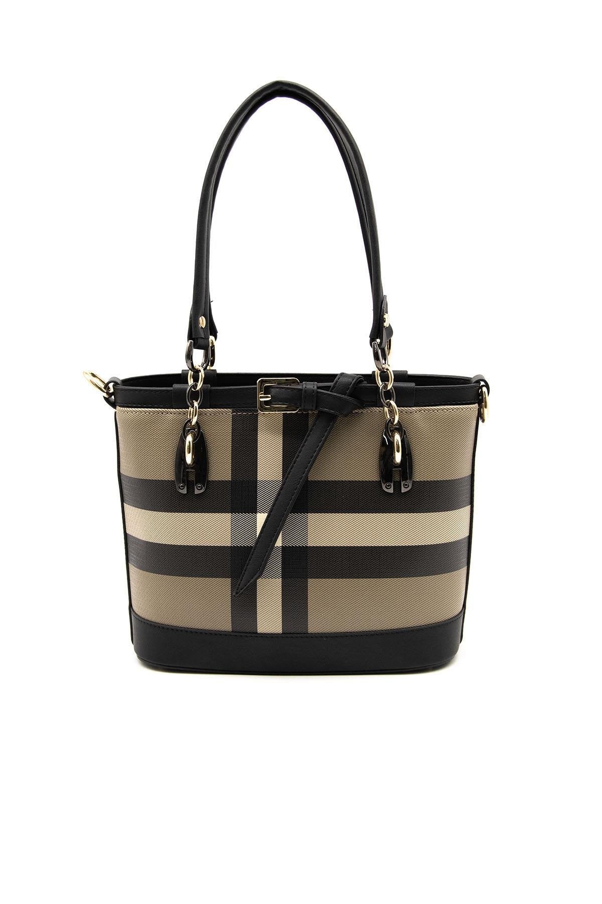 Silver & Polo Kahve - Siyah SP1155 Kadın El Çantası