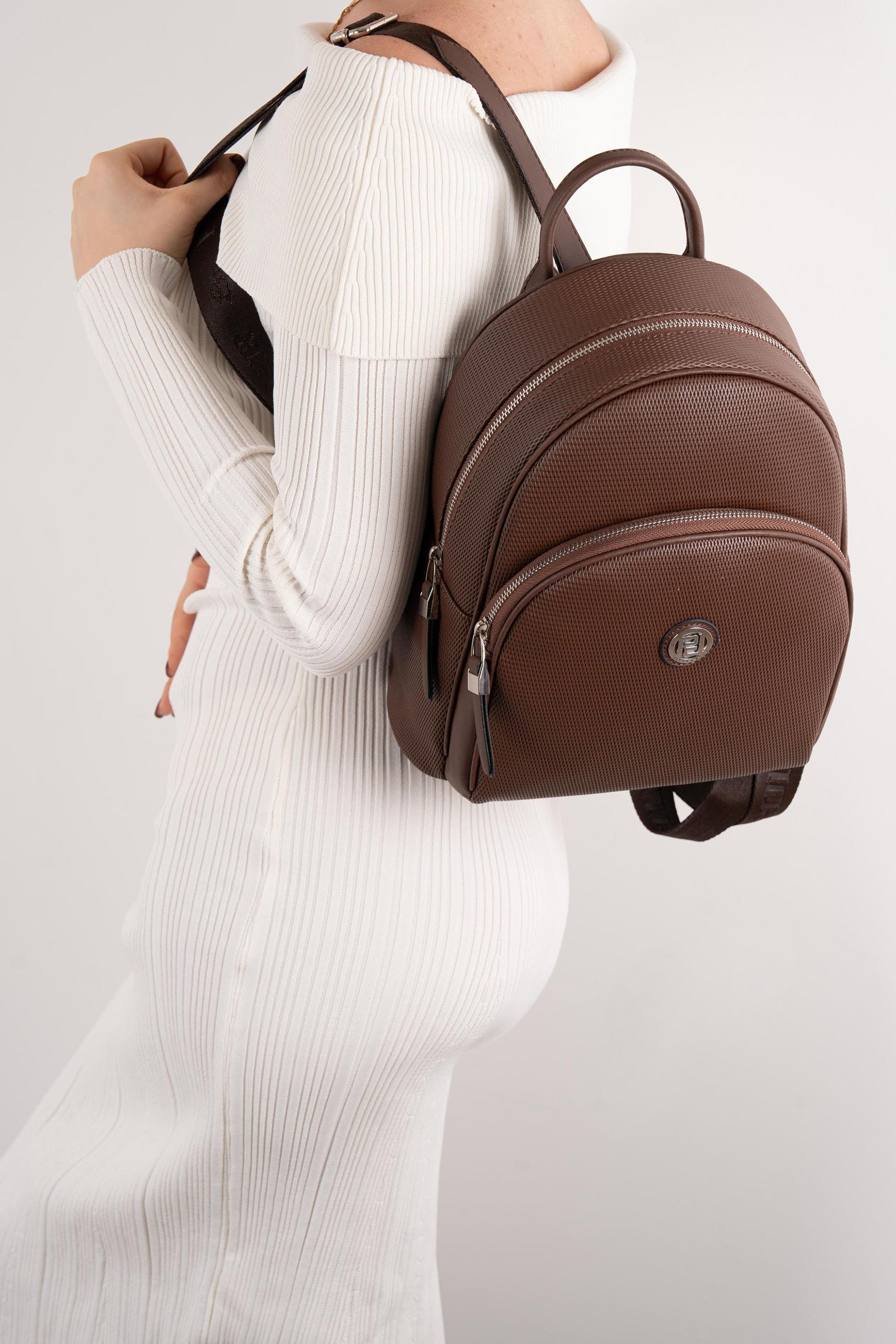 Silver & Polo Kahve SP1062 Kadın Sırt Çantası