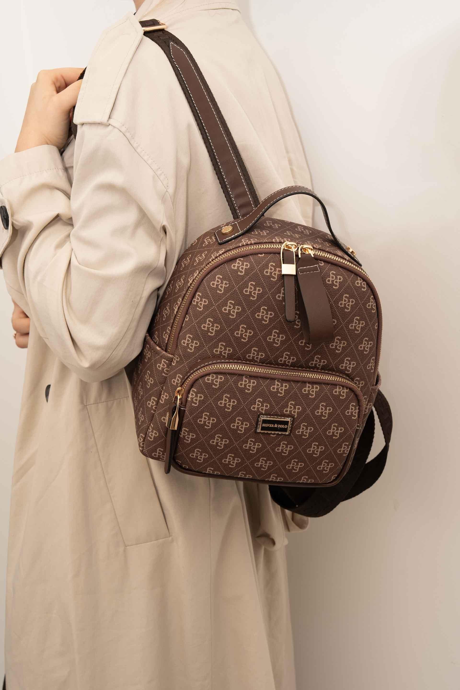 Silver & Polo Kahve SP1130 Kadın Sırt Çantası