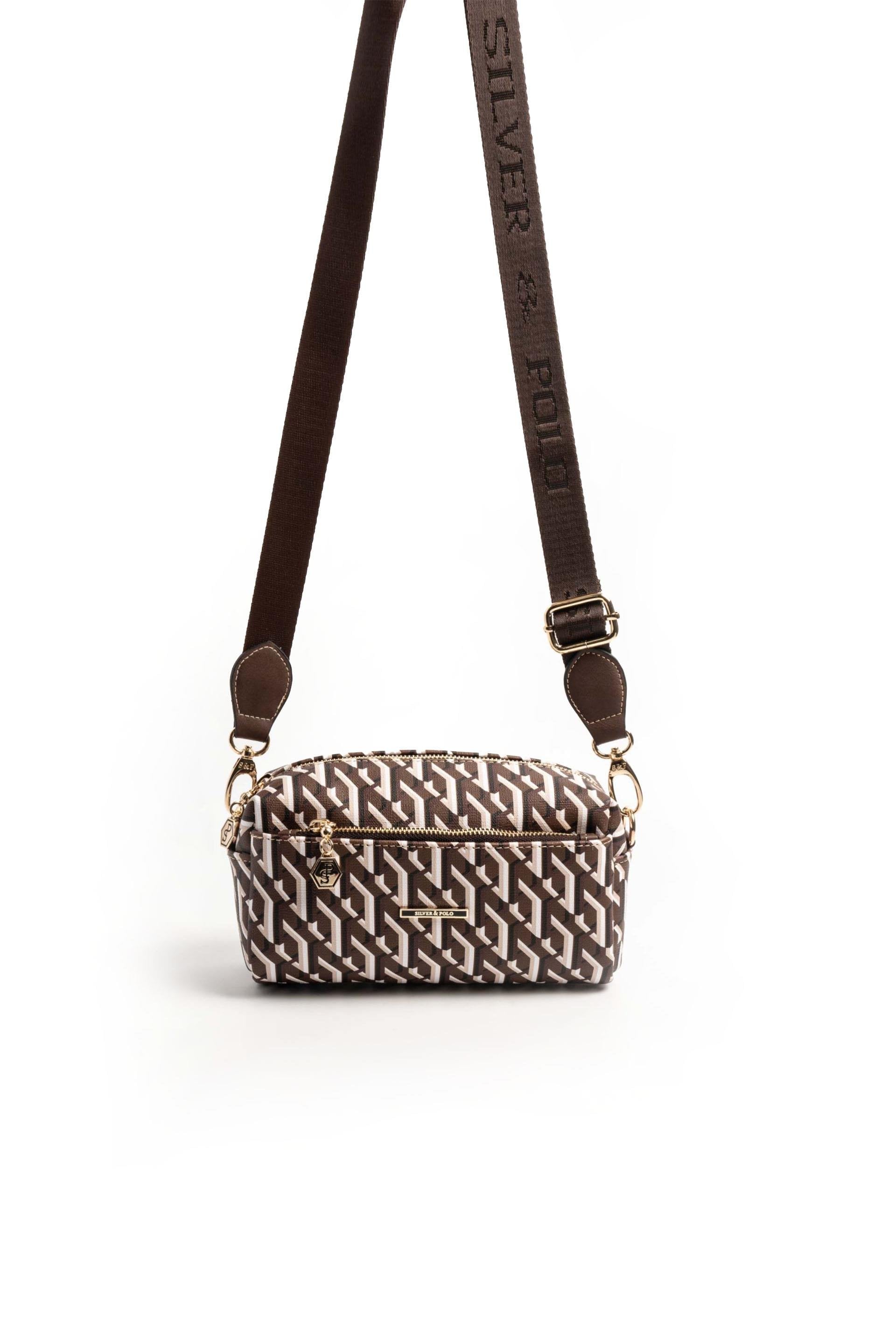 Silver & Polo Kahve SP1142 Kadın Çapraz Çanta