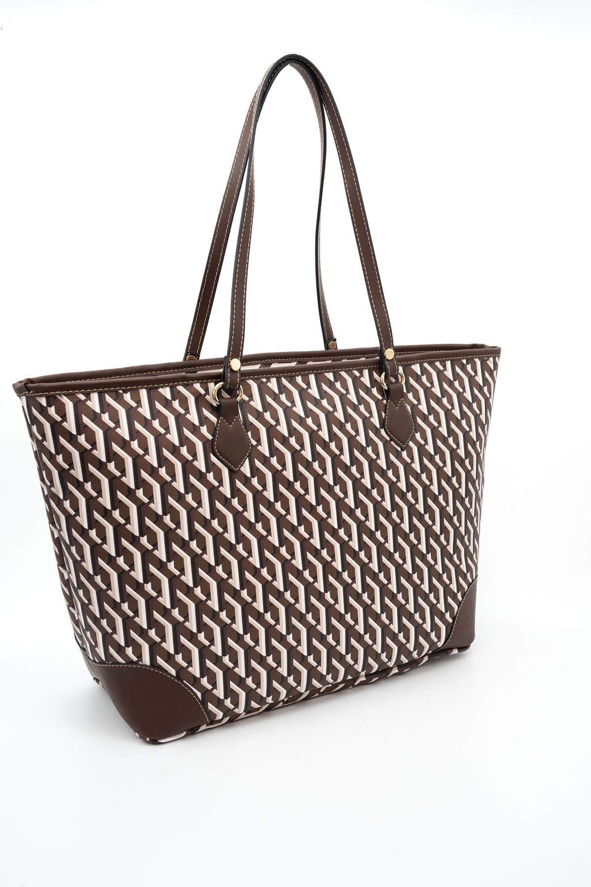 Silver & Polo Kahve  SP1169 Kadın Omuz Shopper Çanta