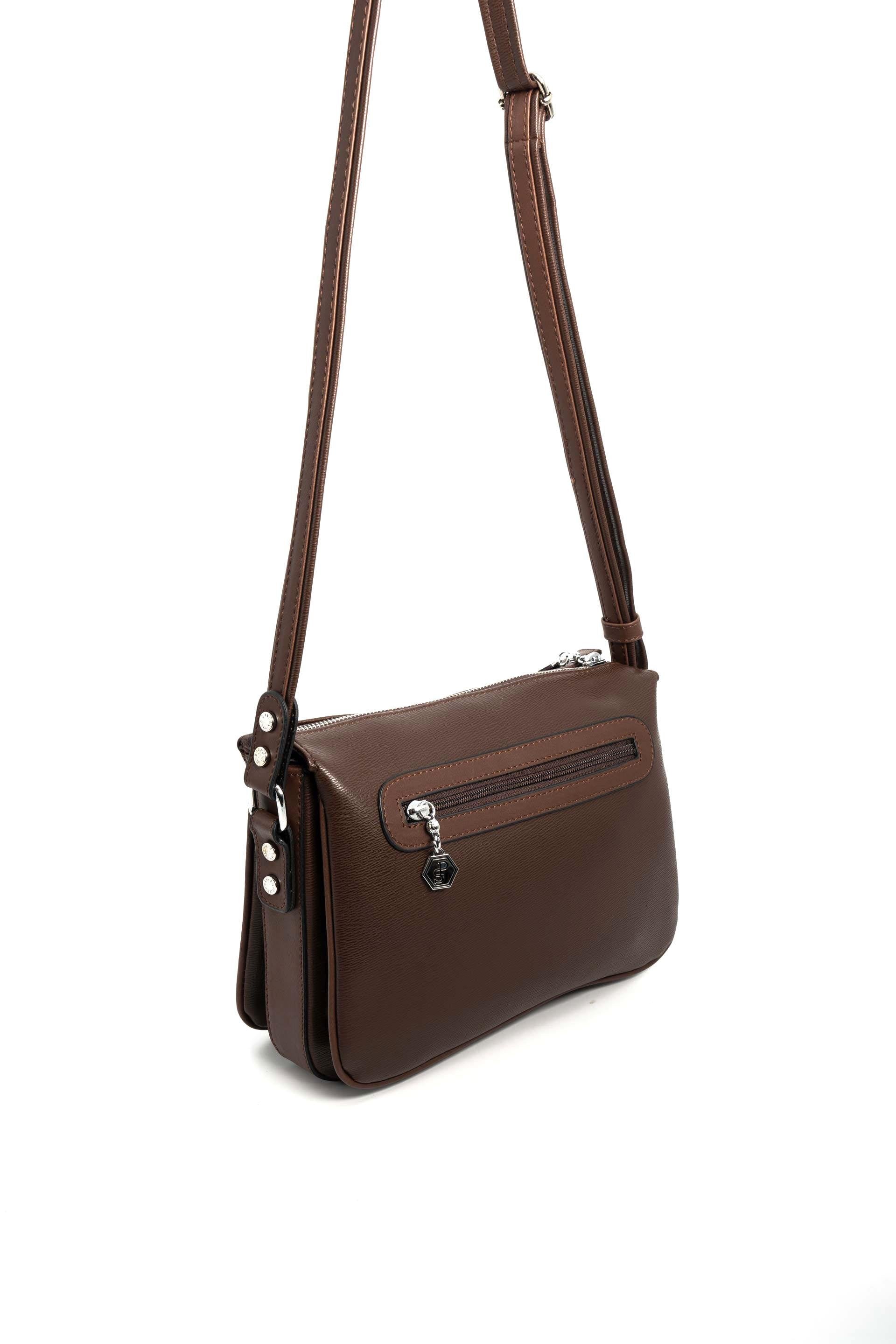 Silver & Polo Kahve SP784 Kadın Çapraz Çanta