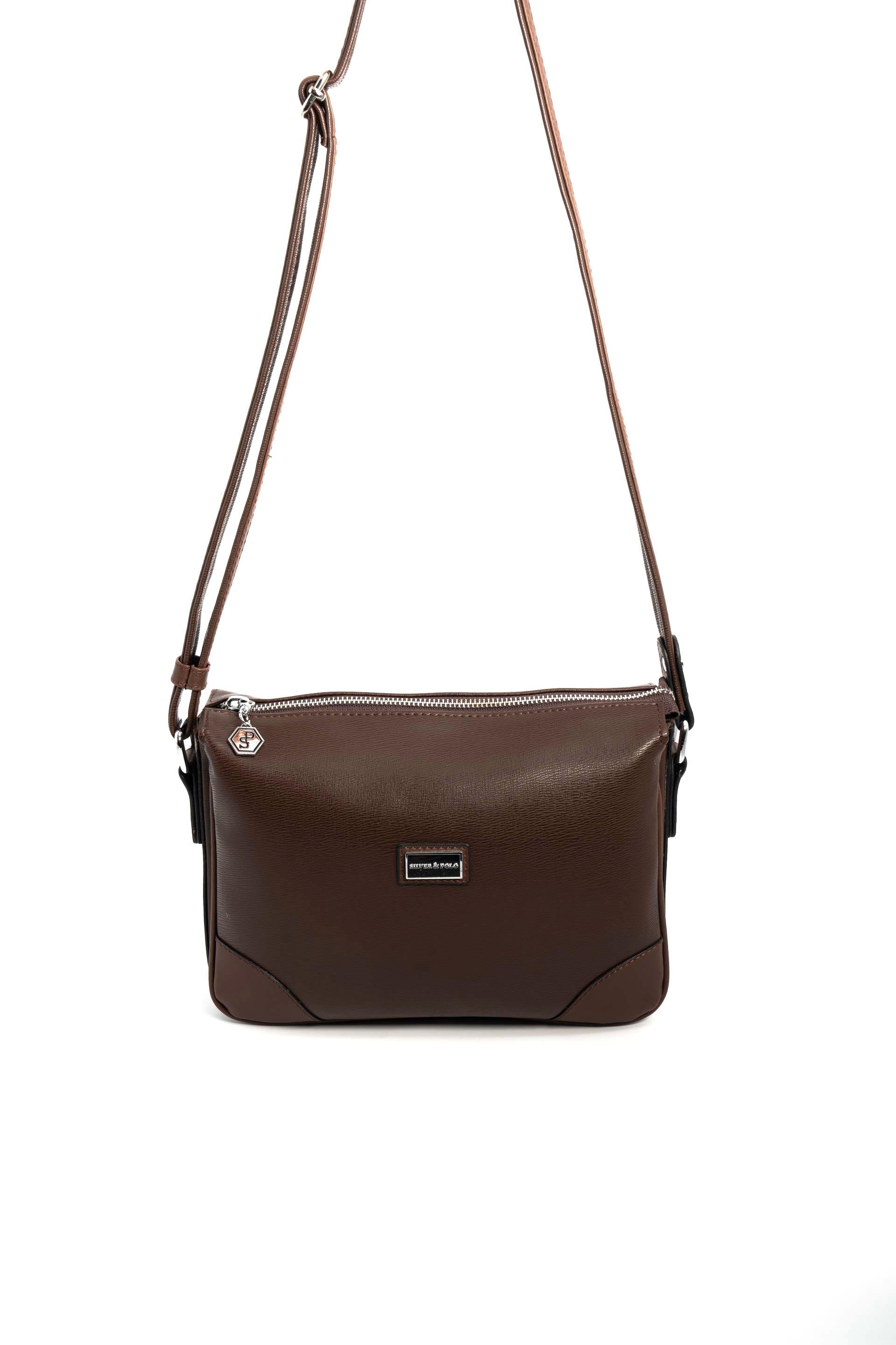 Silver & Polo Kahve SP784 Kadın Çapraz Çanta