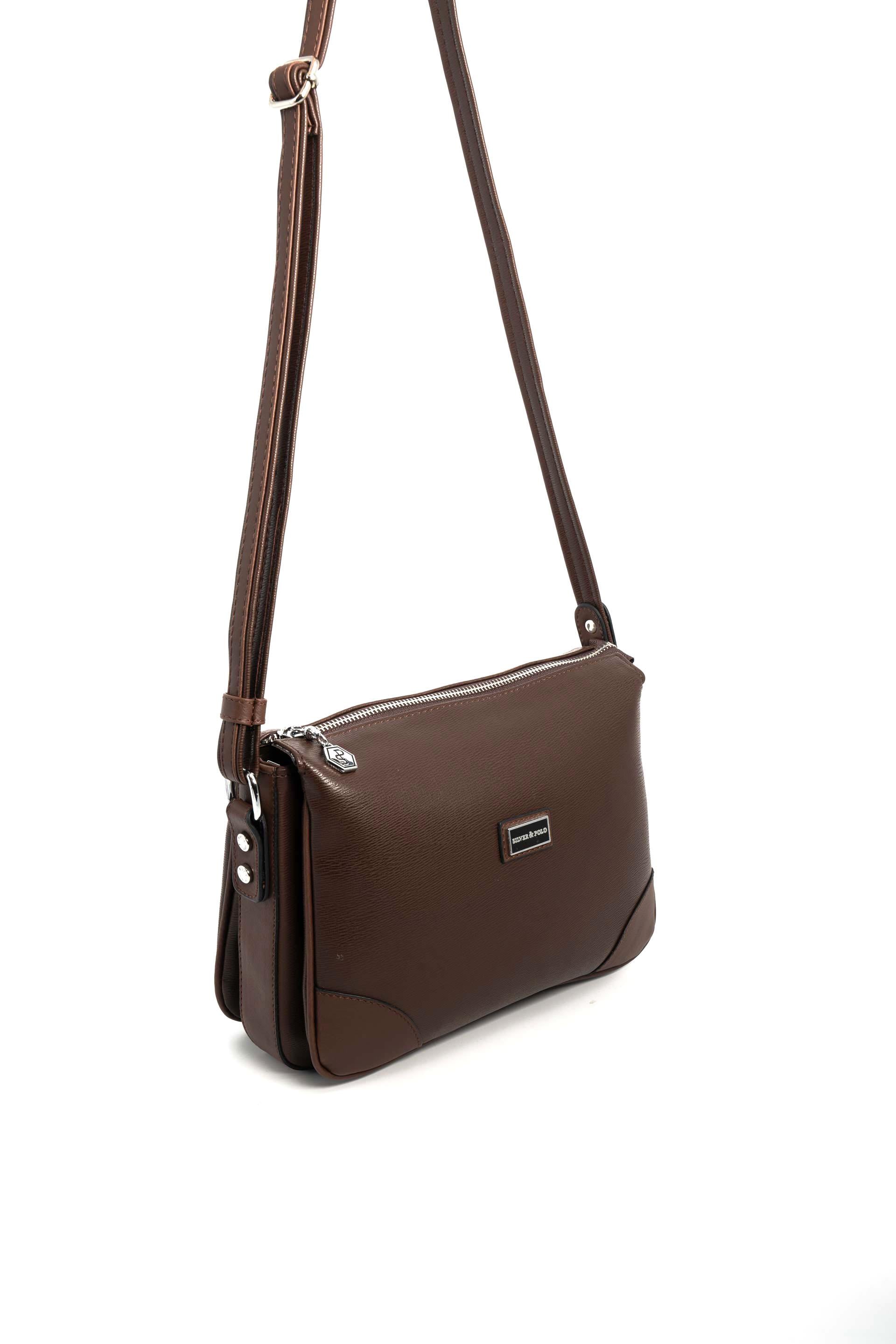 Silver & Polo Kahve SP784 Kadın Çapraz Çanta
