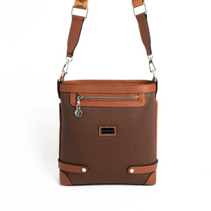 Silver & Polo Kahve - Taba SP1120 Kadın Çapraz Çanta