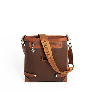 Silver & Polo Kahve - Taba SP1120 Kadın Çapraz Çanta