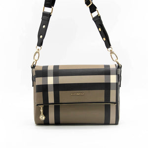 Silver & Polo Kahve - Siyah SP963 Kadın Çapraz Çanta