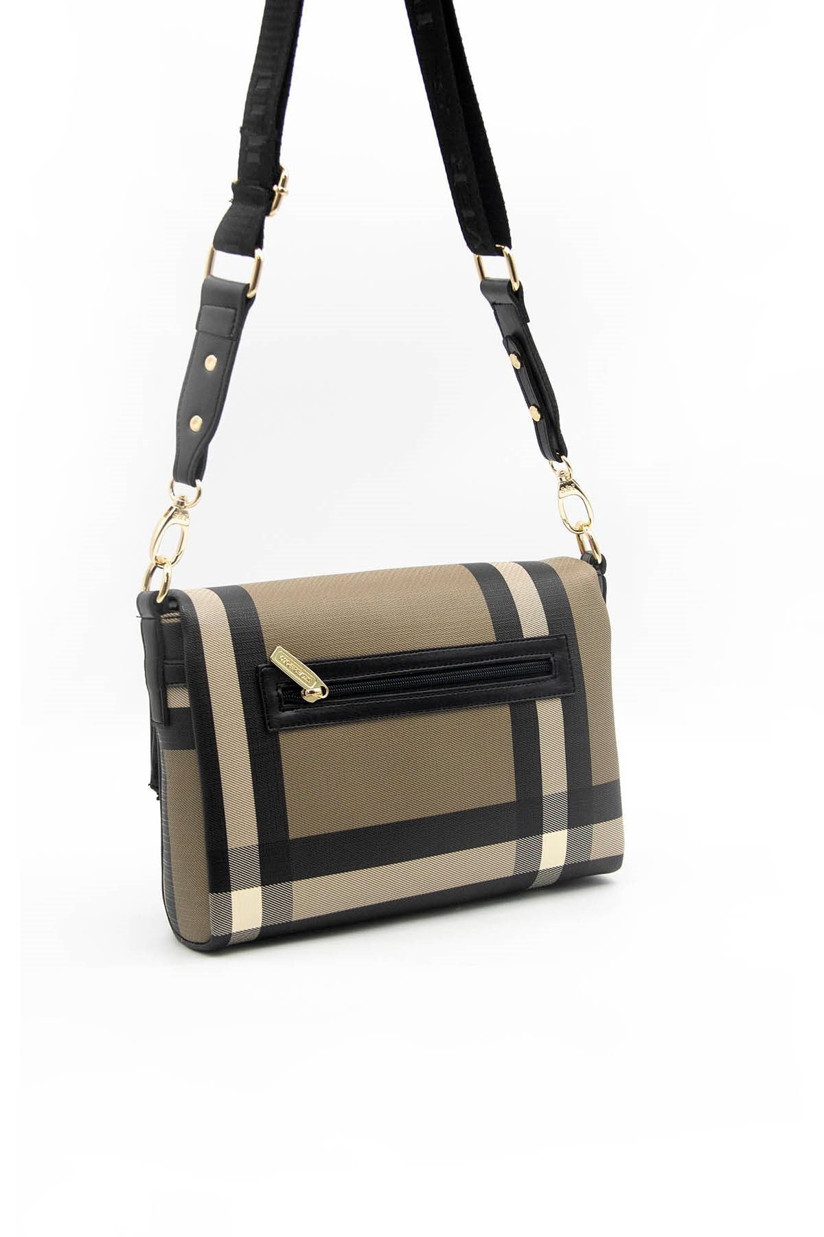 Silver & Polo Kahve - Siyah SP963 Kadın Çapraz Çanta