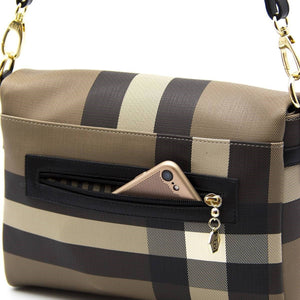 Silver & Polo Kahve - Siyah SP963 Kadın Çapraz Çanta