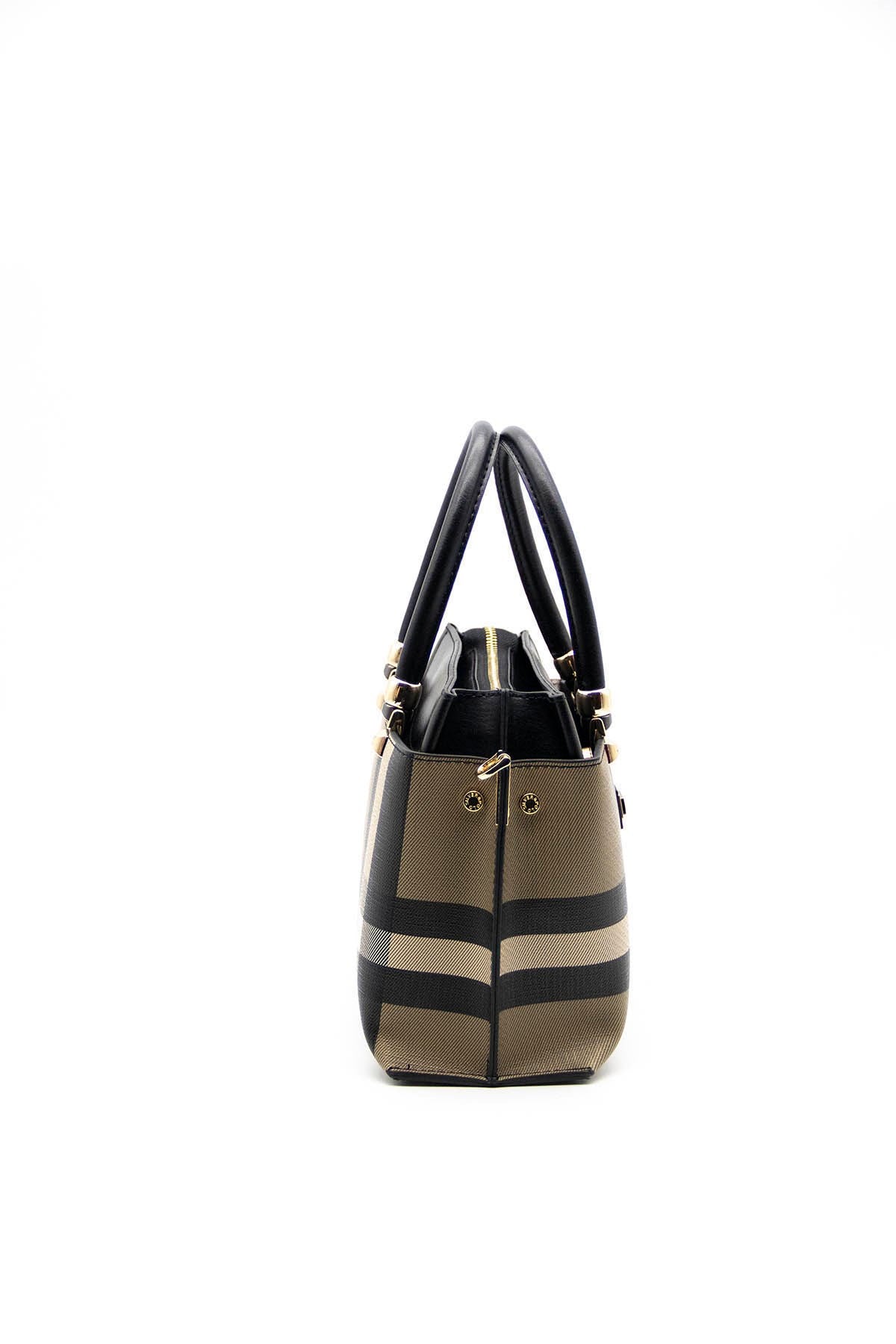 Silver & Polo Kahve - Siyah SP826 Kadın El Çantası