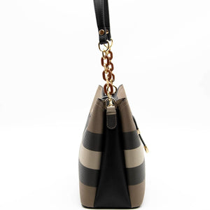 Silver & Polo Kahve - Siyah SP974 Kadın Omuz Çantası