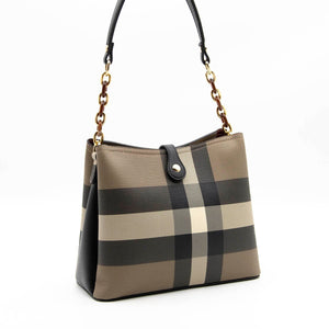 Silver & Polo Kahve - Siyah SP974 Kadın Omuz Çantası