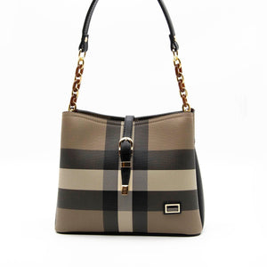 Silver & Polo Kahve - Siyah SP974 Kadın Omuz Çantası