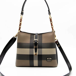 Silver & Polo Kahve - Siyah SP974 Kadın Omuz Çantası