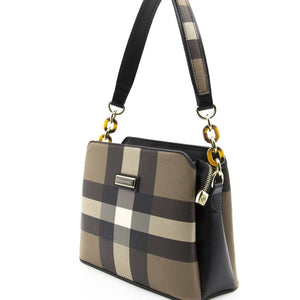 Silver & Polo Kahve - Siyah SP937 Kadın Omuz Çantası