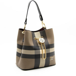 Silver & Polo Kahve - Siyah SP967 Kadın Çapraz Çanta