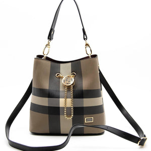 Silver & Polo Kahve - Siyah SP967 Kadın Çapraz Çanta