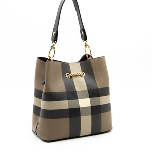 Silver & Polo Kahve - Siyah SP967 Kadın Çapraz Çanta