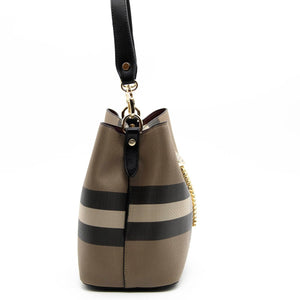 Silver & Polo Kahve - Siyah SP967 Kadın Çapraz Çanta