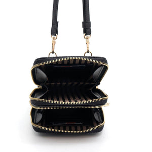 Silver & Polo Karamel - Kahve SP1011 Kadın Askılı Cüzdanlı Telefon Çantası