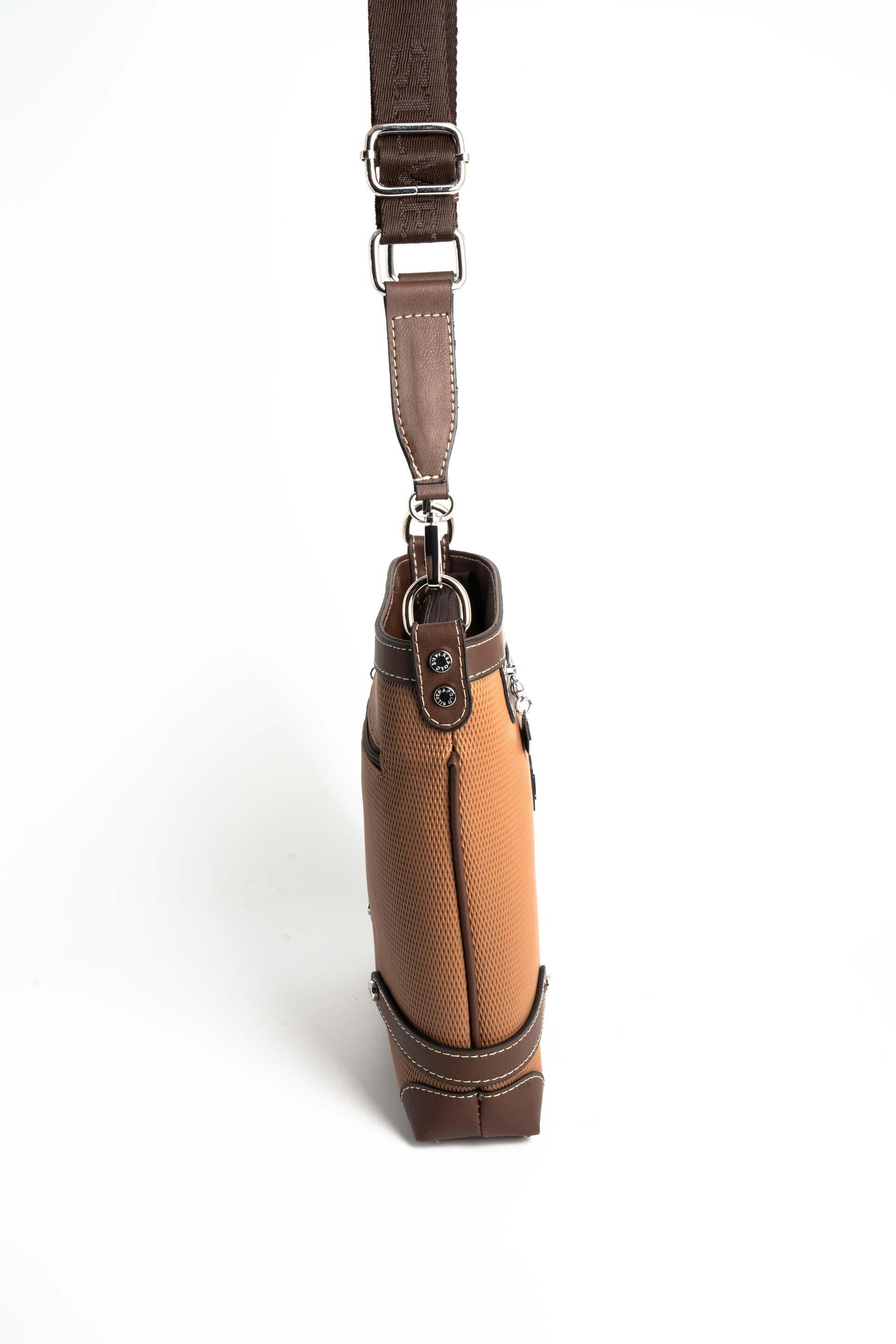Silver & Polo Karamel - Kahve SP1120 Kadın Çapraz Çanta