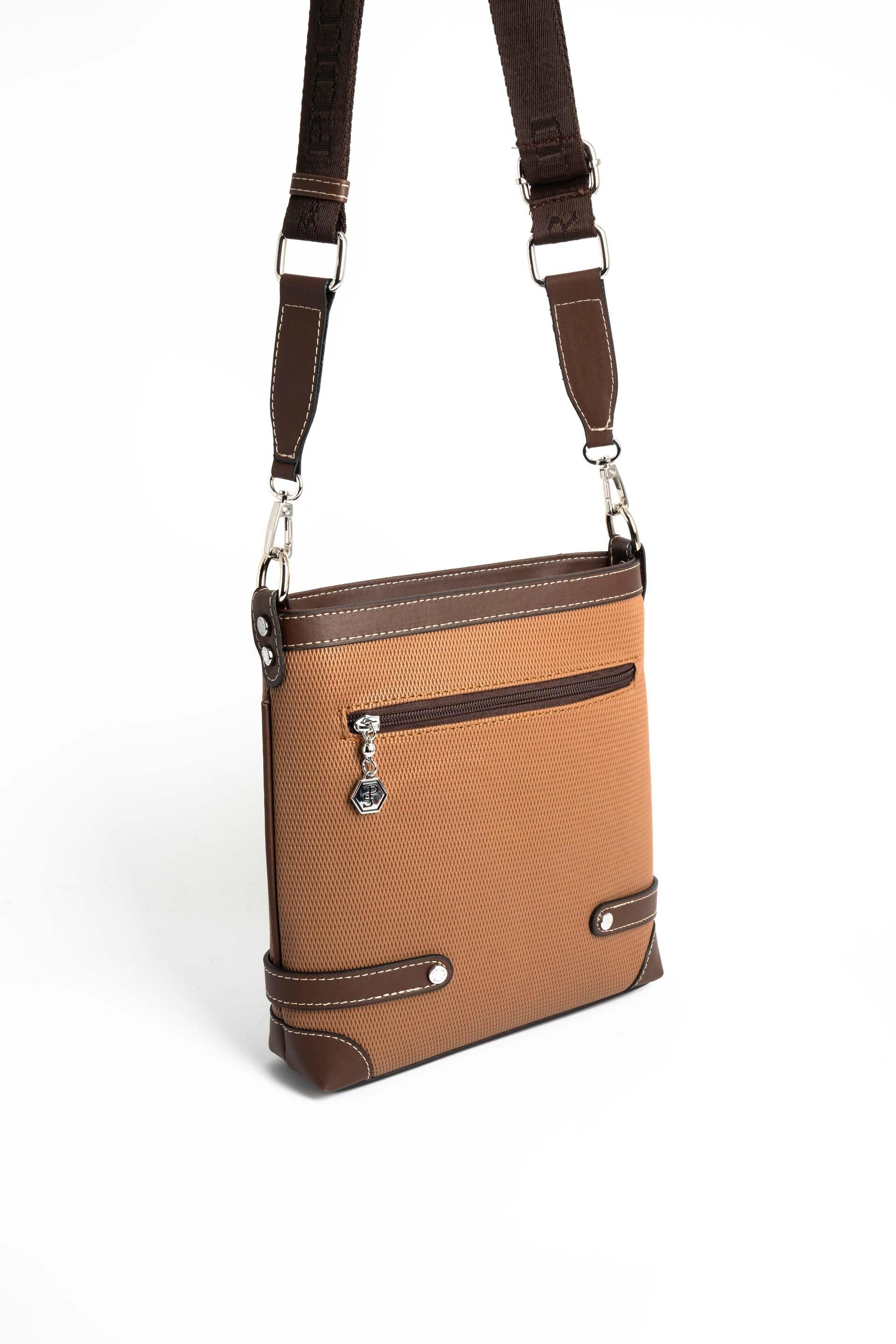 Silver & Polo Karamel - Kahve SP1120 Kadın Çapraz Çanta