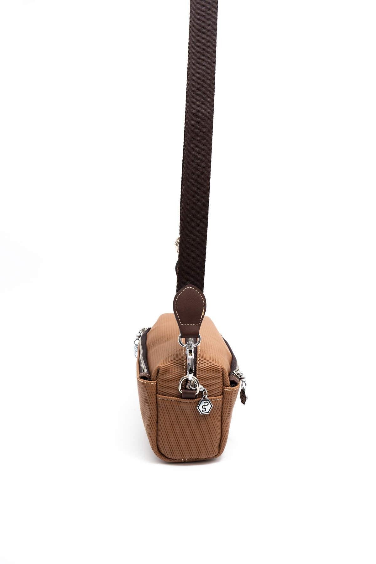 Silver & Polo Karamel - Kahve SP1142 Kadın Çapraz Çanta