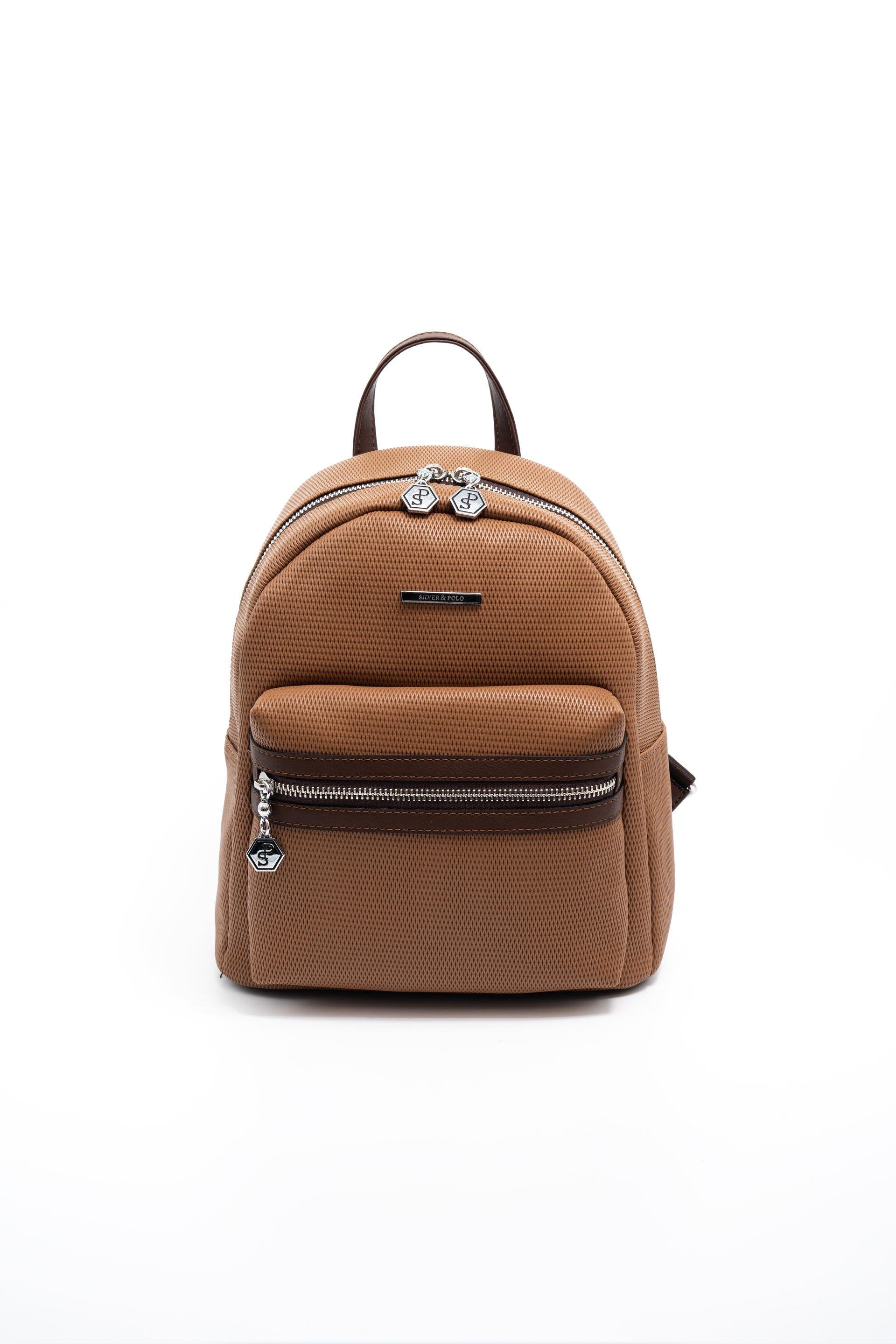 Silver & Polo Karamel - Kahve SP1146 Kadın Sırt Çantası