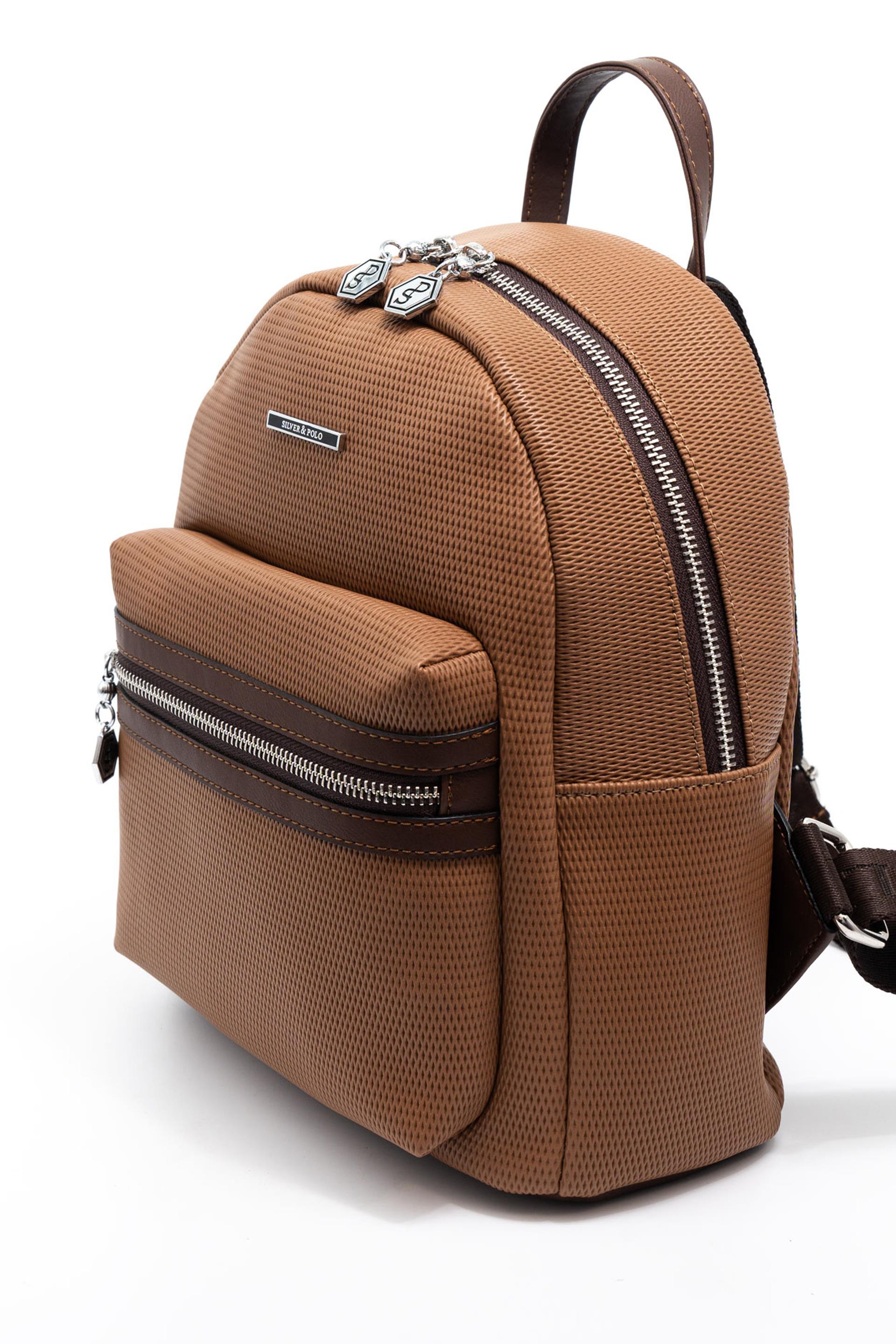 Silver & Polo Karamel - Kahve SP1146 Kadın Sırt Çantası