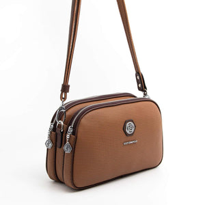 Silver & Polo Karamel - Kahve SP745 Kadın Çapraz Çanta