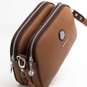 Silver & Polo Karamel - Kahve SP745 Kadın Çapraz Çanta