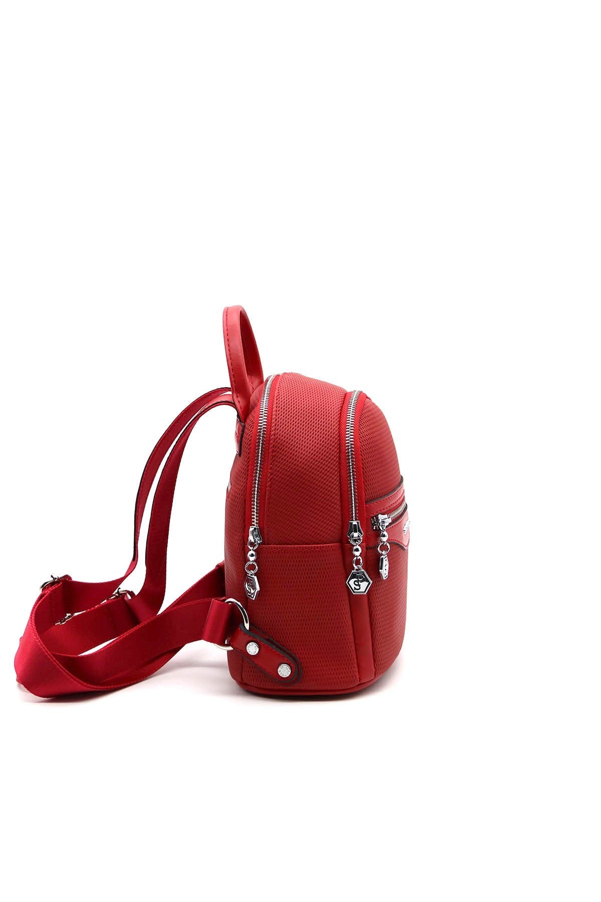 Silver & Polo Kırmızı - Kırmızı SP983 Kadın Sırt Çantası