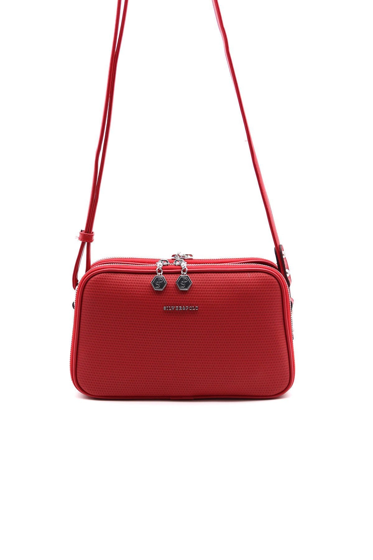 Silver & Polo Kırmızı - Kırmızı SP899 Kadın Çapraz Çanta