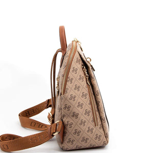 Silver & Polo Koyu Bej  - Taba SP1123 Kadın Sırt Çantası