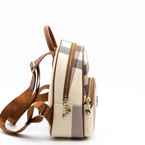 Silver & Polo Krem - Taba SP945 Kadın Sırt Çantası