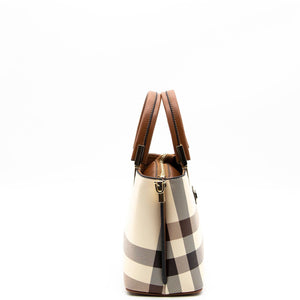 Silver & Polo Krem - Taba SP987 Kadın El Çantası