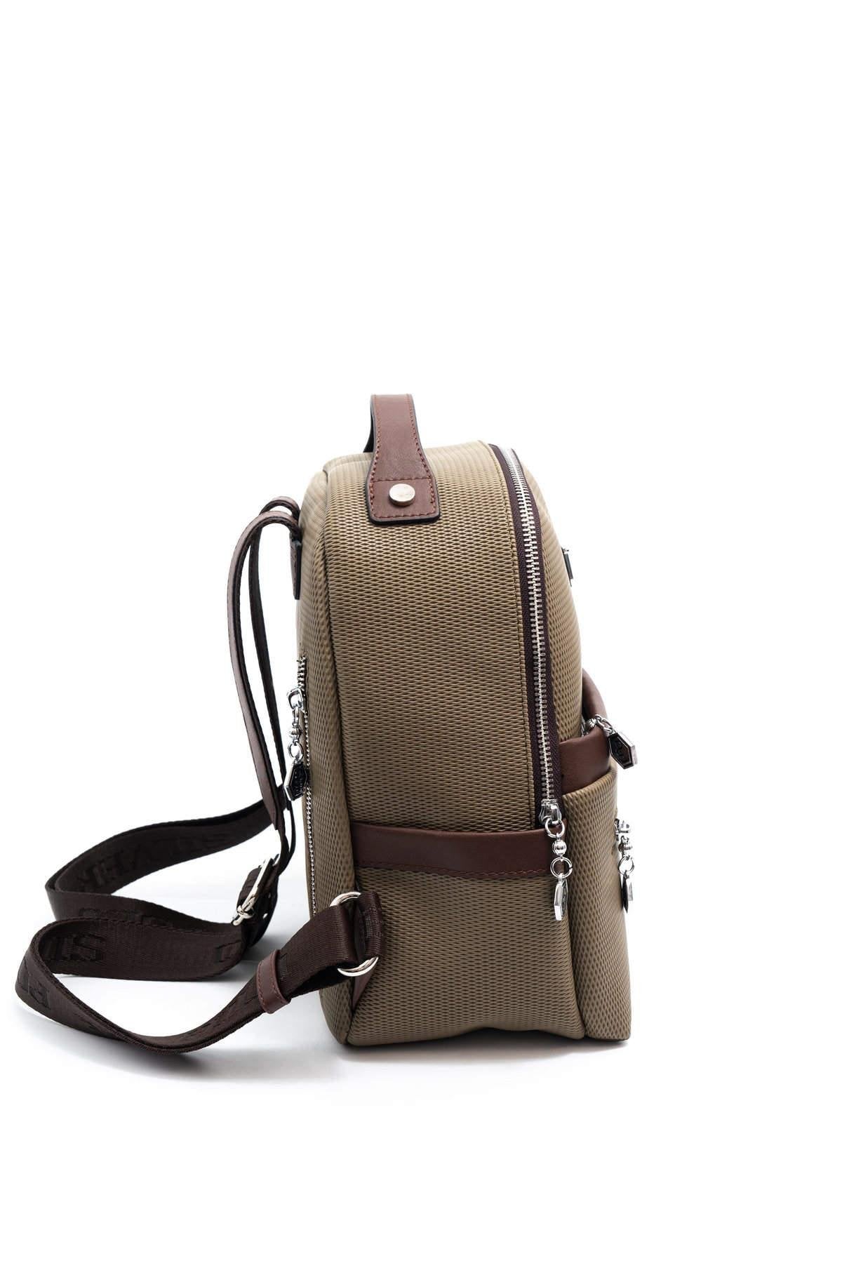 Silver & Polo L.Haki - Kahve SP1061 Kadın Sırt Çantası