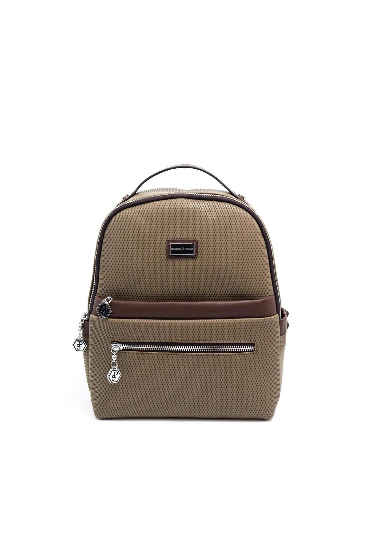 Silver & Polo L.Haki - Kahve SP1061 Kadın Sırt Çantası