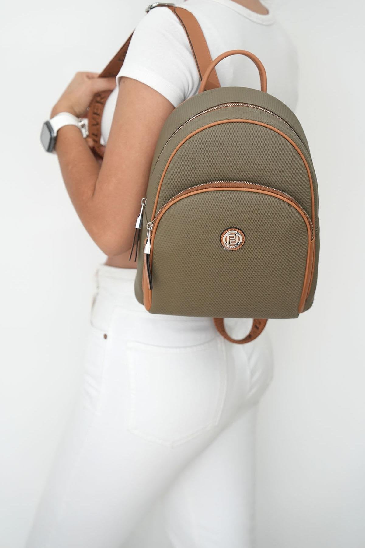 Silver & Polo L.Haki - A.Taba SP1062 Kadın Sırt Çantası