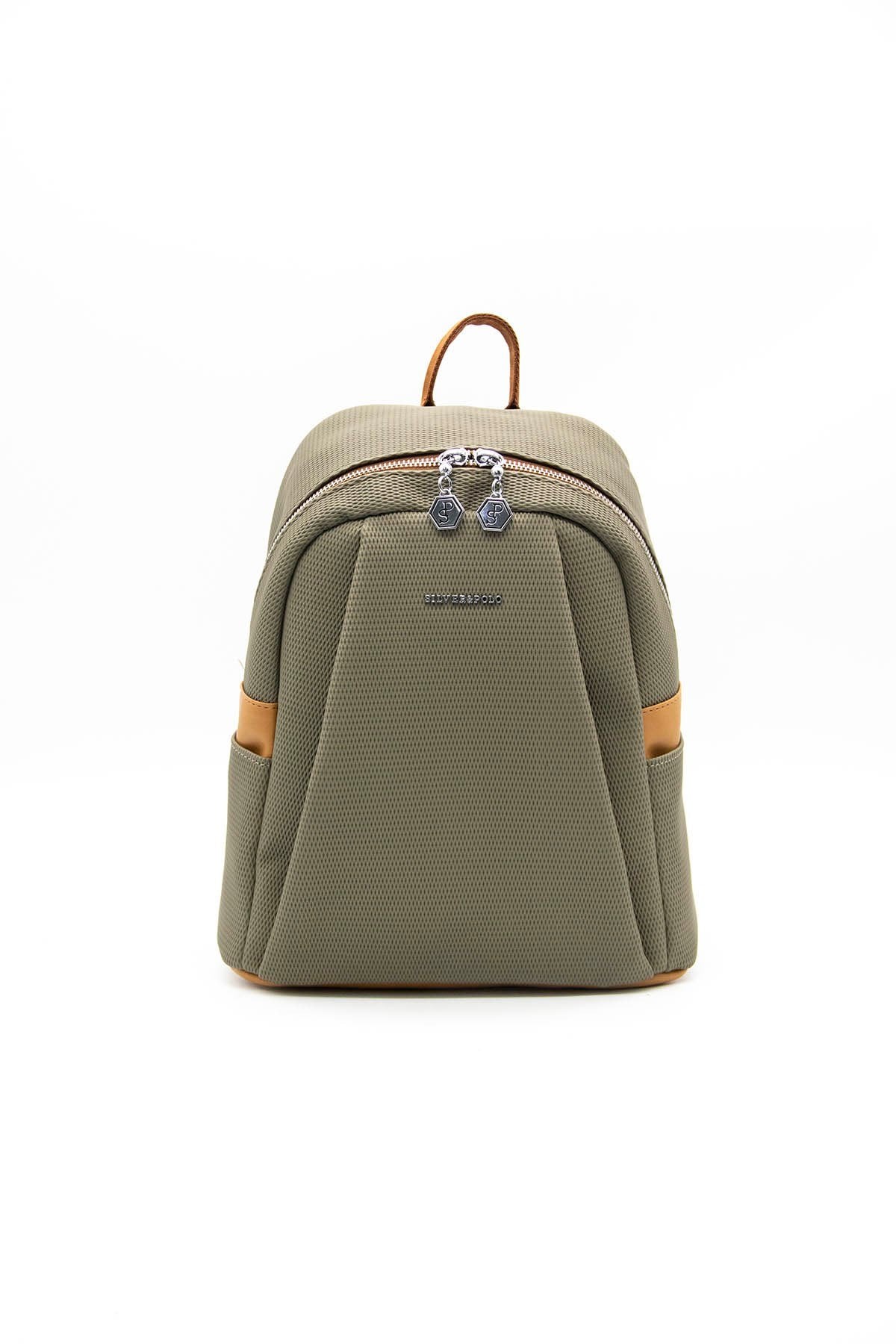 Silver & Polo L.haki - Camel SP926 Kadın Sırt Çantası