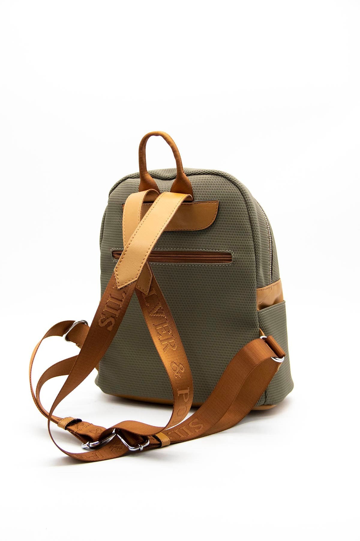 Silver & Polo L.haki - Camel SP926 Kadın Sırt Çantası