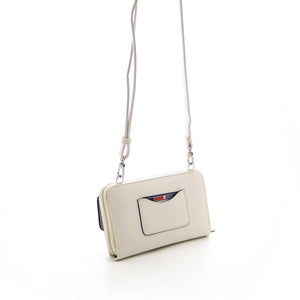 Silver & Polo Laci - Kemik SP921 Kadın Askılı Cüzdanlı Telefon Çantası