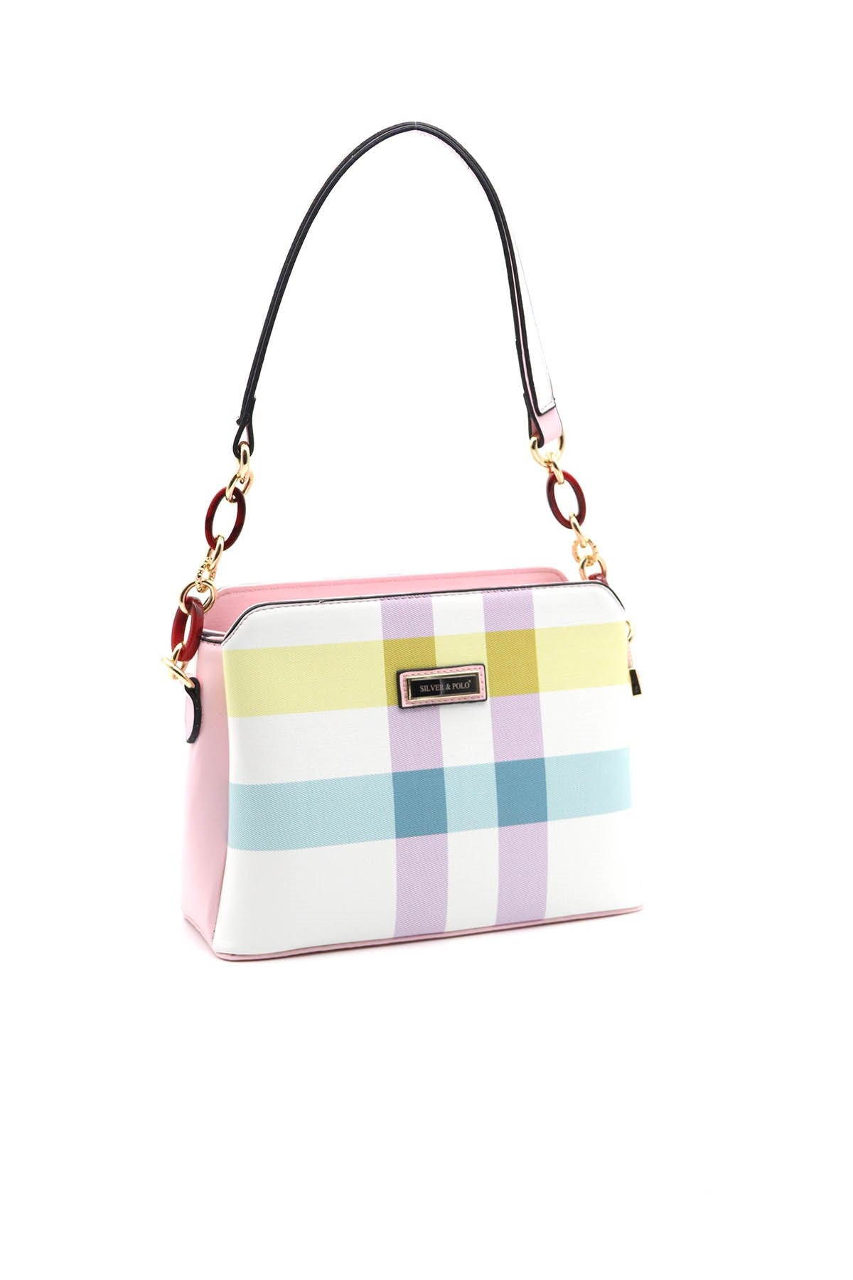 Silver & Polo Lila - Pembe SP937 Kadın Omuz Çantası