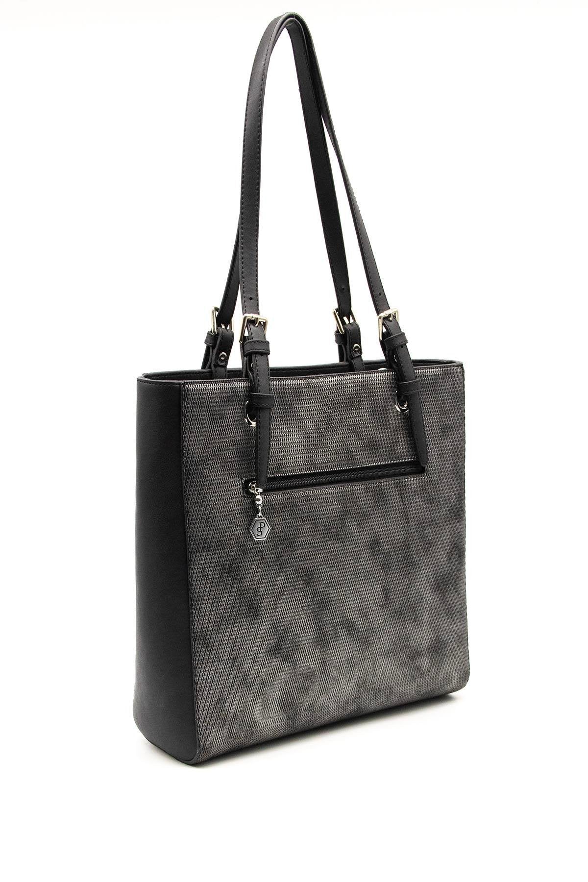 Silver & Polo M.gümüş - Siyah SP1096 Kadın Omuz Çantası