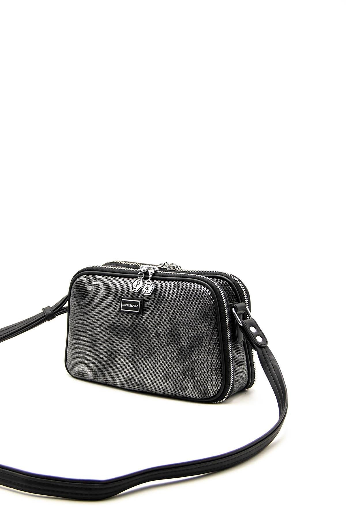 Silver & Polo M.gümüş - Siyah SP899 Kadın Çapraz Çanta